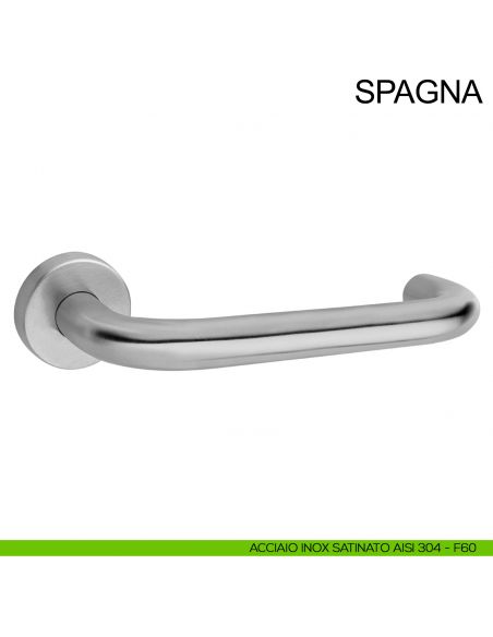Maniglia in acciaio per porta con impugnatura 200 mm Spagna Fimet Inox acciaio AISI 304