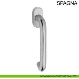 Maniglia in acciaio per finestra DK con impugnatura 200 mm Spagna Fimet Inox 2