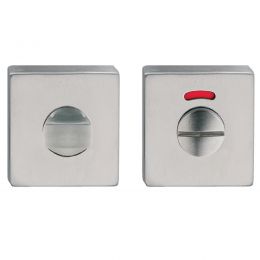 Nottolino WC libero occupato rosetta quadrata Fimet Inox