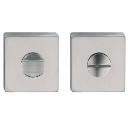 Nottolino per bagno in acciaio con rosetta quadrata Fimet Inox