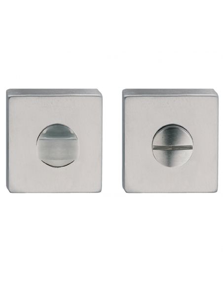 Nottolino per bagno in acciaio con rosetta quadrata Fimet Inox