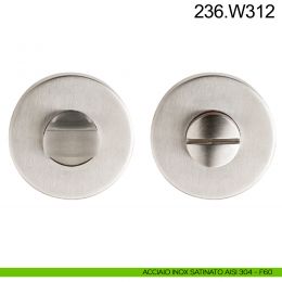 Nottolino WC in acciaio per porta Fimet Inox 2