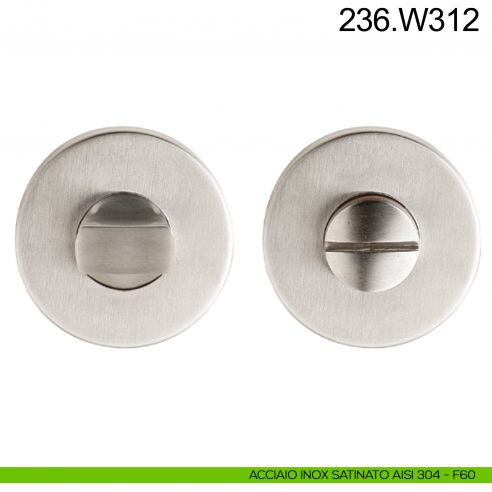 Nottolino WC in acciaio per porta Fimet Inox acciaio AISI 304