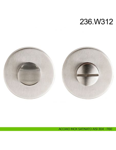 Nottolino WC in acciaio per porta Fimet Inox acciaio AISI 304