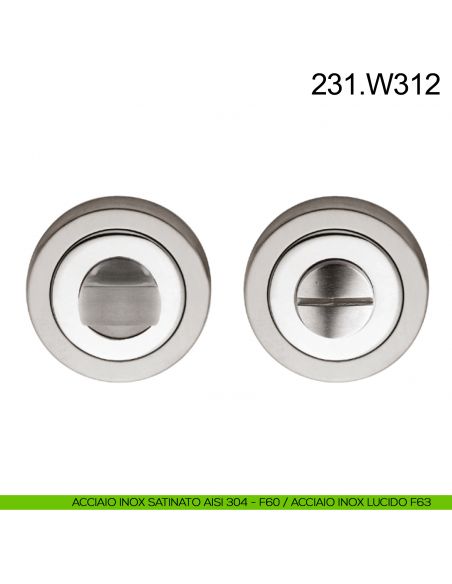 Nottolino per porta in acciaio Fimet Inox acciaio AISI 304