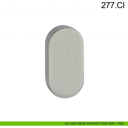 Bocchetta coprivite ovale cieca Fimet Inox acciaio AISI 304