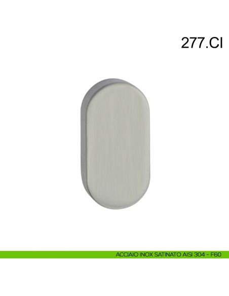 Bocchetta coprivite ovale cieca Fimet Inox acciaio AISI 304