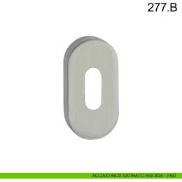 Bocchetta coprivite foro chiave ovale Fimet Inox 2