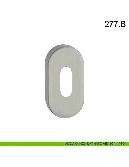 Bocchetta coprivite foro chiave ovale Fimet Inox acciaio AISI 304