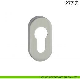 Bocchetta coprivite in acciaio foro yale ovale Fimet Inox 2