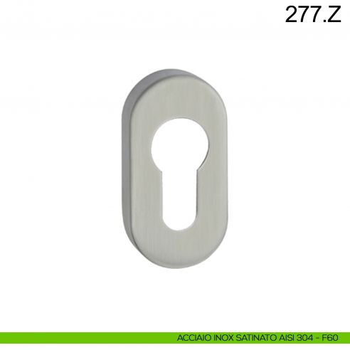 Bocchetta coprivite in acciaio foro yale ovale Fimet Inox Inox acciaio AISI 304