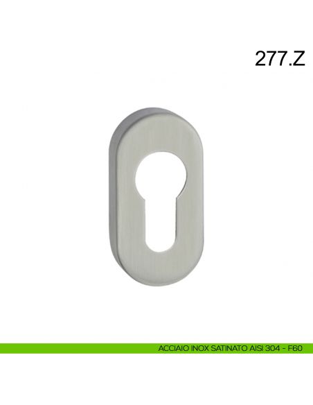 Bocchetta coprivite in acciaio foro yale ovale Fimet Inox Inox acciaio AISI 304