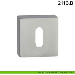 Bocchetta coprivite foro chiave quadrata in acciaio Fimet Inox 2