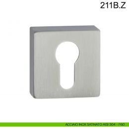 Bocchetta coprivite in acciaio foro yale quadrata Fimet Inox 2