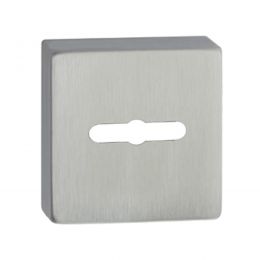 Bocchetta quadrata in acciaio con foro doppia mappa Fimet Inox