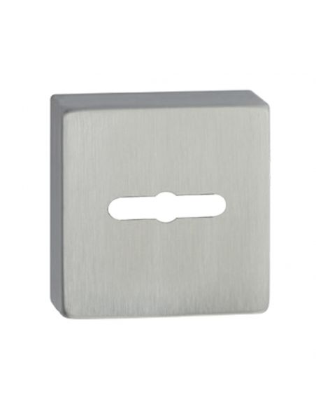 Bocchetta quadrata in acciaio con foro doppia mappa Fimet Inox