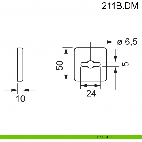 Bocchetta Doppia Mappa Acciaio CISA 06124 - Serratura Di Sicurezza Per Porte Blindate - Foto 3