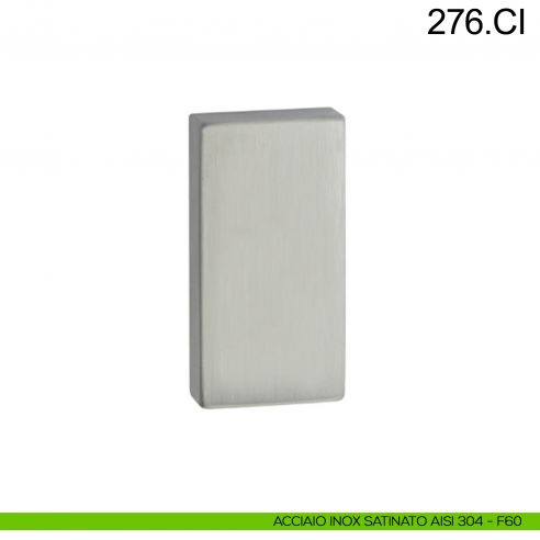 Bocchetta in acciaio coprivite rettangolare cieca Fimet Inox acciaio AISI 304
