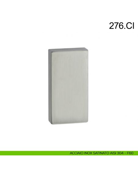 Bocchetta in acciaio coprivite rettangolare cieca Fimet Inox acciaio AISI 304