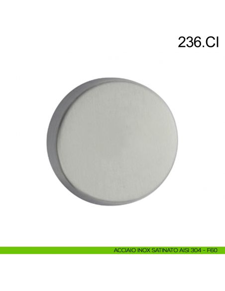 Bocchetta coprivite tonda cieca in acciaio Fimet Inox acciaio AISI 304