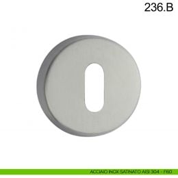 Bocchetta tonda coprivite foro chiave in acciaio Fimet Inox 2