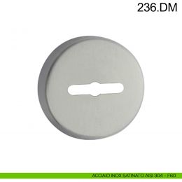 Bocchetta tonda in acciaio con foro doppia mappa Fimet Inox 2