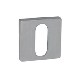 Bocchetta minimale quadrata in acciaio foro chiave Fimet Inox