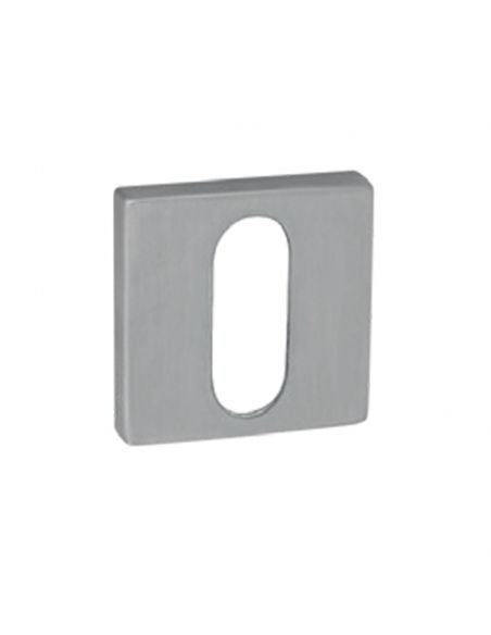 Bocchetta minimale quadrata in acciaio foro chiave Fimet Inox