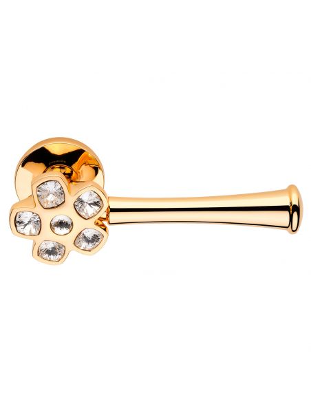 Maniglia Swarovski per porta con rosetta diametro 52 mm Flory Linea Calì