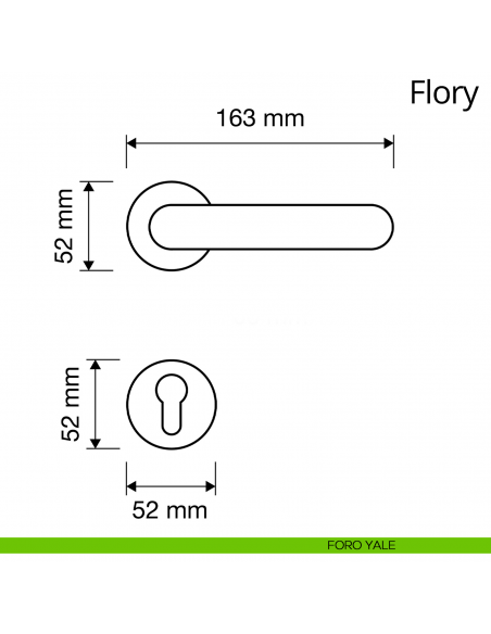 Maniglia Yale A L - Acciaio Inox, Per Porte Interne Ed Esterne, Design Moderno - Foto 14