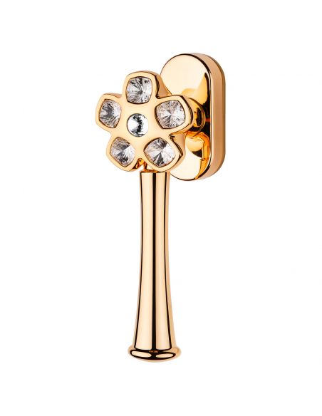 Maniglia per finestra martellina DK Swarovski Flory Linea Calì