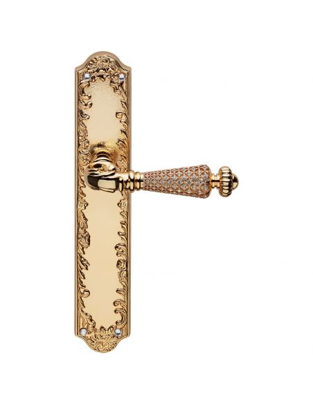 Maniglia Swarovski con placca 1395 per porta Jewel Linea Calì