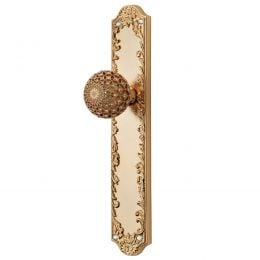 Pomolo fisso Swarovski con placca per porta Jewel Linea Calì