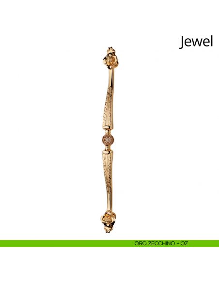 Maniglione Swarovski per porta 1752 Jewel Linea Calì oro zecchino