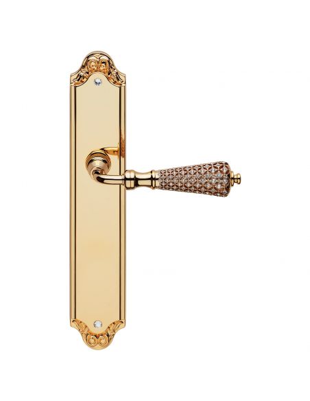 Maniglia Swarovski con placca per porta Sogno Linea Calì