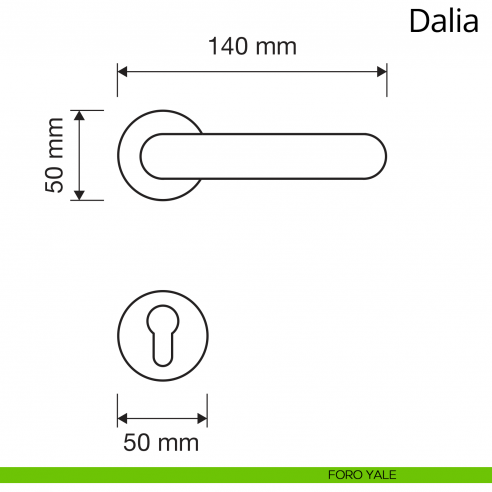 Maniglia porcellana avorio decorazione fiori Dalia Linea Calì disegno foro yale