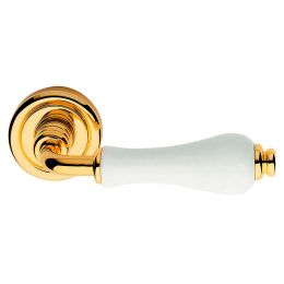 Maniglia porcellana bianca Dalia Linea Calì