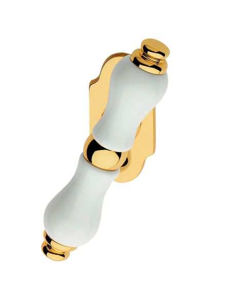 Maniglia porcellana bianca per finestra martellina Dalia Linea Calì