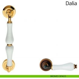 Maniglione porcellana bianca per porta Dalia Linea Calì 2