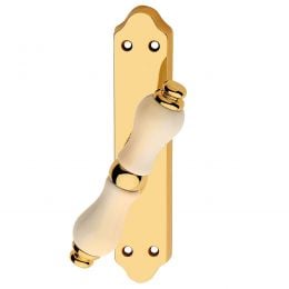 Maniglia porcellana avorio per finestra cremonese Dalia Linea Calì