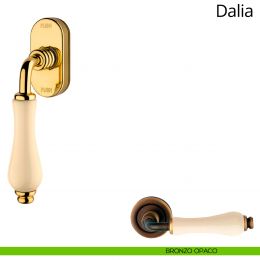 Maniglia porcellana avorio per finestra martellina DK antintrusione Dalia Linea Calì 2