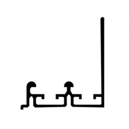 Binario superiore in alluminio per kit Master Universal Caimi 3 mt