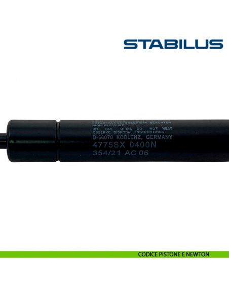 Molla a gas per Vela Effegibrevetti Stabilus Lift-o-Mat 400 Newton
