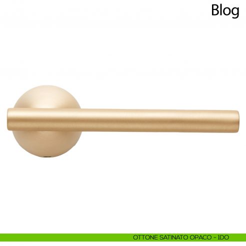 Maniglia per porta Blog Comit ottone satinato opaco