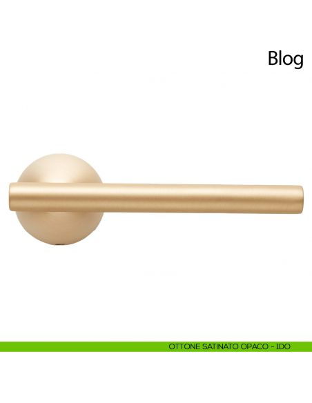 Maniglia per porta Blog Comit ottone satinato opaco