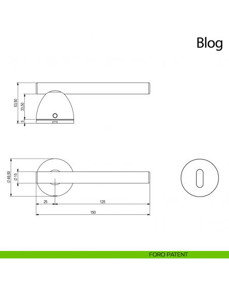 Maniglia per porta Blog Comit disegno foro patent