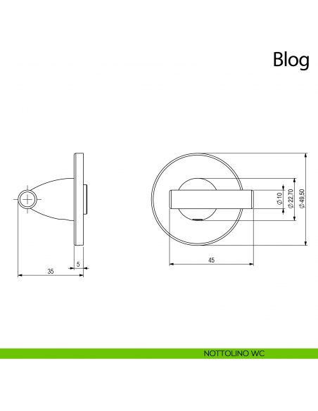 Maniglia per porta Blog Comit nottolino wc