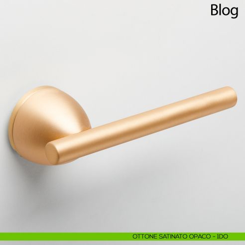 Maniglia per porta Blog Comit ottone satinato opaco anteprima