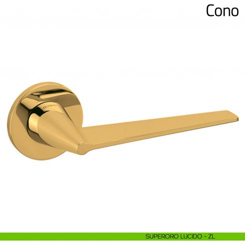 Maniglia per porta Cono Olivari superoro lucido