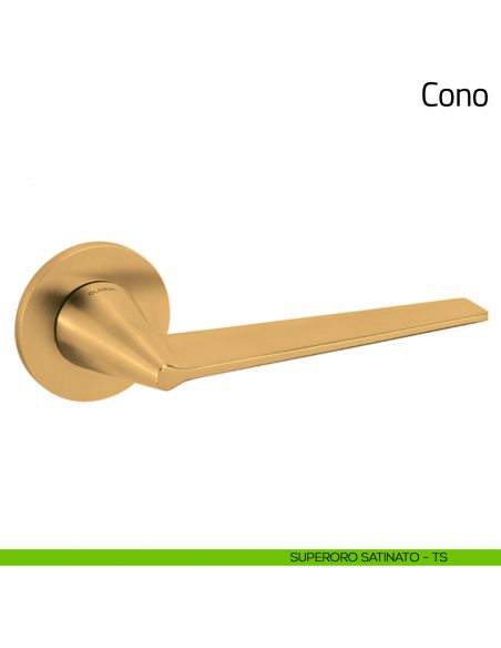 Maniglia per porta Cono Olivari superoro satinato